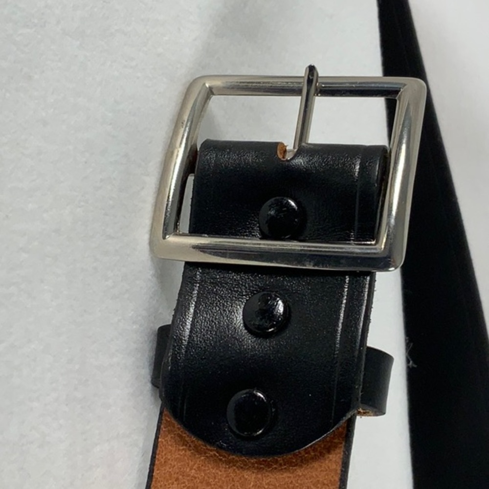 Wackenhut Work Belt Black Leather Wide Men's Size 46 NWOT - Picture 6 of 6